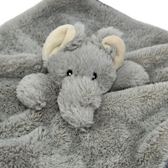 Maxx Marketing Elephant Gray Lovey Security Baby Blanket Comfort Stuffed Animal - Picture 2 of 8